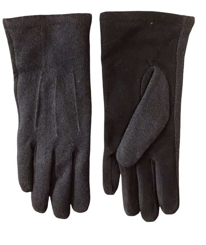 Жіночі рукавички комбіновані Замша і кашемір