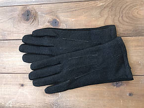 Жіночі рукавички комбіновані Замша і кашемір, фото 4