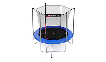 Батут Hop-Sport 8ft 244cm із внутрішньою сіткою Синій