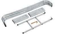 Батут Hop-Sport 8ft 244cm із внутрішньою сіткою Зелений, фото 5