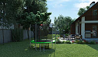 Батут Hop-Sport 8ft 244cm із внутрішньою сіткою Зелений, фото 10