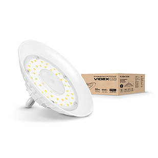 LED світильник висотний ХайБей VIDEX 50 W 5000 K 220 V білий (VL-HBe-505W)