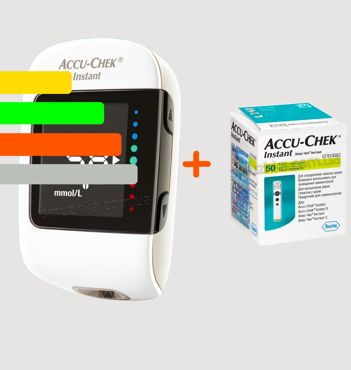 Глюкометр Акку Чек Інстант-Accu-Chek Instant + 60 тест-смужок