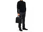 Ділова чоловіча шкіряна сумка-портфель для документів Tiding Bag, фото 8