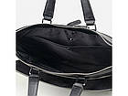 Ділова чоловіча шкіряна сумка-портфель для документів Tiding Bag, фото 4