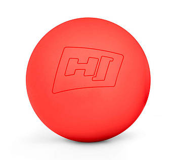 Силіконовий масажний м'яч 63 мм Hop-Sport HS-S063MB Червоний