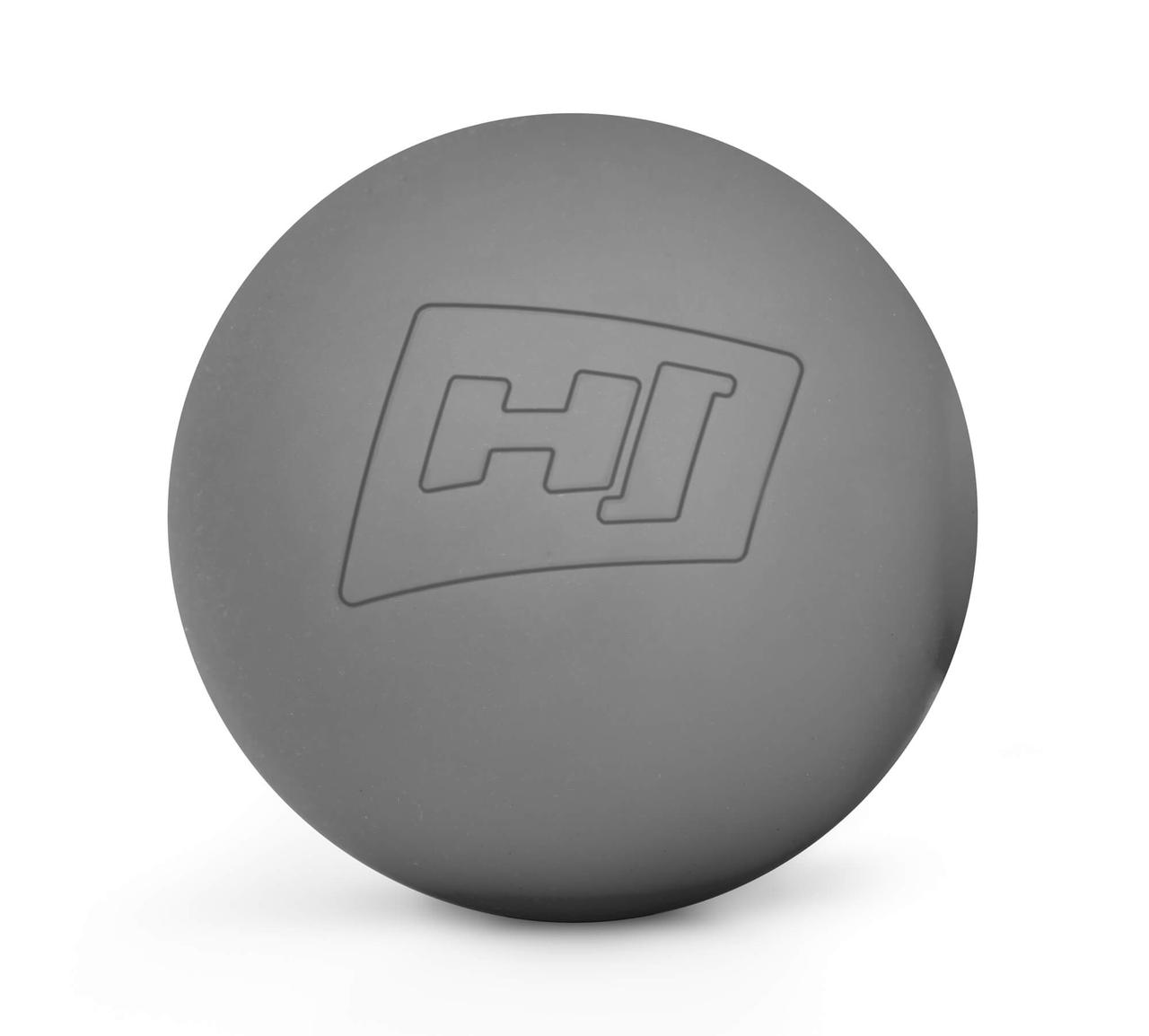 Силіконовий масажний м'яч 63 мм Hop-Sport HS-S063MB Сірий
