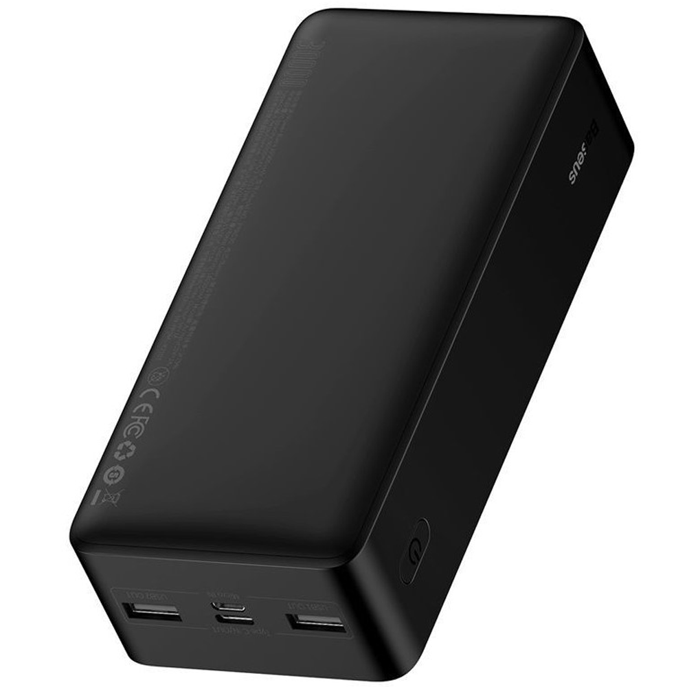 Повербанк 30000 mAh Baseus Bipow Digital Display 2USB+Type-C 15W Black Li-Pol