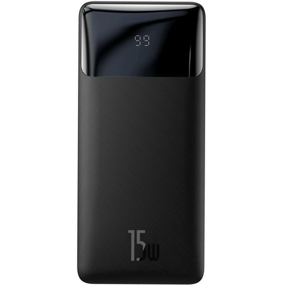 mAh Baseus Bipow Digital Display 2USB+Type-C 15W Black Универсальная батарея Li-Pol От USB micro Type-C USBx2