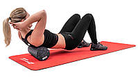 Ролер масажер гладкий заповнений Hop-Sport HS-P033SYG EPP 33 см Чорно-фіолетовий, фото 5