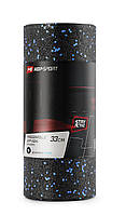 Ролер масажер гладкий Hop-Sport EPP 33 см HS-P033YG Чорно-синій, фото 2
