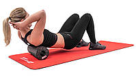 Ролер масажер гладкий Hop-Sport EPP 33 см HS-P033YG Чорно-червоний, фото 4