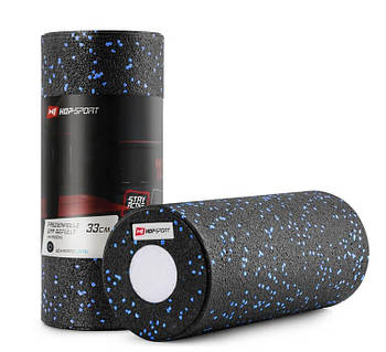 Ролер масажер Hop-Sport 3 в 1 EPP 33 см HS-P033DYG Чорно-синій