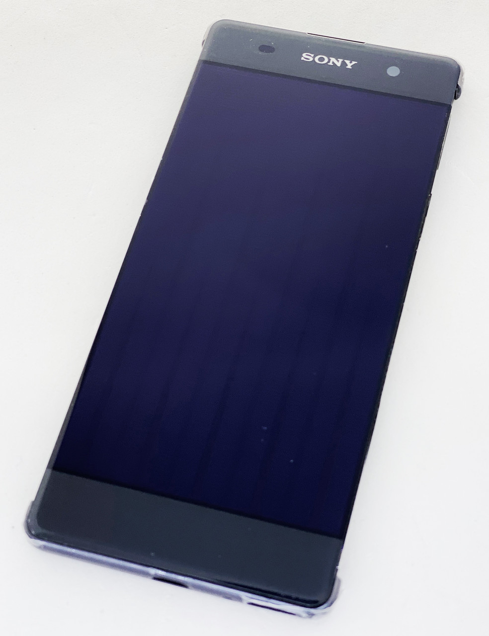 Дисплей (екран) для Sony F3111 Xperia XA/F3112+тачскрін, сірий, Graphite Black, з передньою панеллю, оригінал