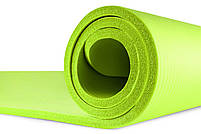 Мат для фітнесу та йоги Hop-Sport HS-N015GM 1,5 см салатовий, фото 5
