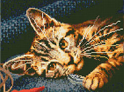 Алмазна мозаїка Rainbow Art Бенгальський кіт (EJ1222) 30 х 40 см (На підрамнику)