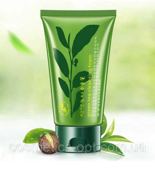 ПРИМ’ЯТИЙ ФЛАКОН! Пінка для вмивання зеленим чаєм HCHANA Green tea Cleanser Foam, 100 г
