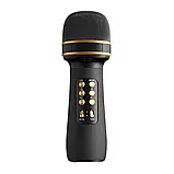 Караоке мікрофон Wster WS-898 Оригінал (USB, microSD, AUX, FM радіо, Bluetooth 5.0) — Рожевий, фото 3