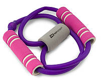 Еспандер гумовий з ручками Hop-Sport HS-L042YG фіолетовий, фото 3