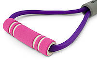 Еспандер гумовий з ручками Hop-Sport HS-L042YG фіолетовий, фото 4