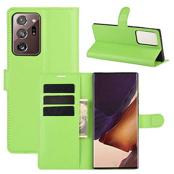 Чохол-книжка Litchie Wallet для Samsung Galaxy Note 20 Ultra Green