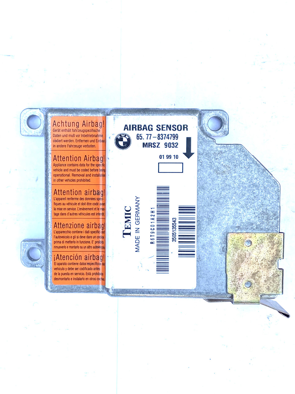 Блок керування подушкою безпеки BMW E39 65.77-8374799 / 65778374799 / 019910, фото 1