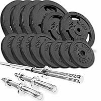 Набір STRONG 79 кг з прямими та гантельними грифами для силових тренувань удома та в залі