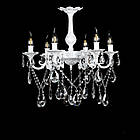 Класична люстра-свічка на 6 ламп біла з хромом СветМира VL-L533/6 (LWT+SL), фото 2