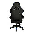 Ігрове комп'ютерне крісло Malatec чорно-синій 8978, фото 5