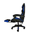 Ігрове комп'ютерне крісло Malatec чорно-синій 8978, фото 2