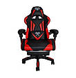 Ігрове комп'ютерне крісло Malatec чорно-червоний 8979, фото 2