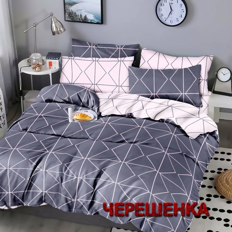 Тканина для постільної білизни Бязь "Gold" Lux GL1770 (A+B) - (50м+50м) геометричний принт