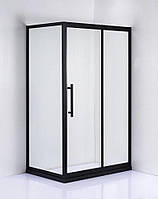 Душова кабіна AquaStream Premium S-Line ALL BLACKS 120S / Аквастрим Преміум З-Лайн Правобічна