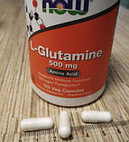 Глютамін NOW L-Glutamine 500 mg 120 капс, фото 4