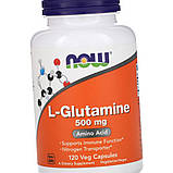 Глютамін NOW L-Glutamine 500 mg 120 капс, фото 8