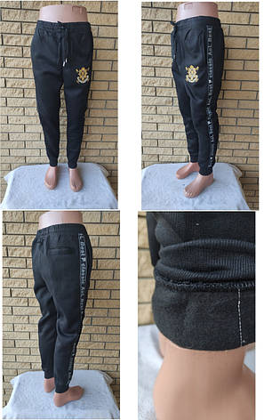 Спортивні штани унісекс утеплені на флісі великих розмірів LONGCOM, фото 2