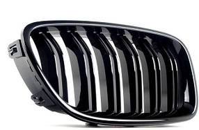 Решітка ноздрі BMW (БМВ) 5 Series (F10, F11) 2010-2017 Глянець 2 ребра