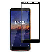 Защитное стекло для Nokia 3.1 на экран 5д HQ защитное стекло на телефон нокиа 3.1 черное HQG