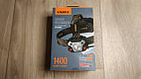 Ліхтар налобний сенсорний Videx VLF-H056, акумулятори 18650, USB Type C, фото 11