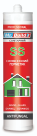 Герметик силіконовий санітарний антигрибковий білий туба 280 мл Mr.Build