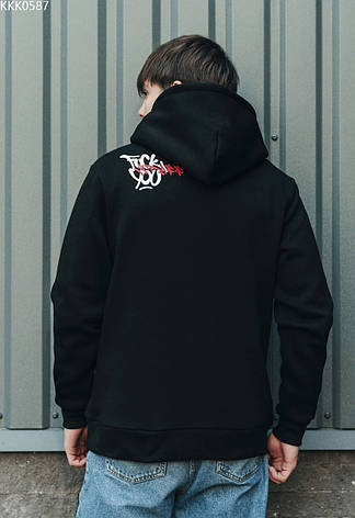Чоловіча толстовка Staff f*ck you fleece чорний KKK0587, фото 2