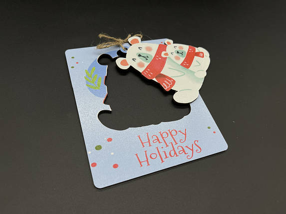 Подарункові планшетки з іграшкою на ялинку. 12х14см, фото 1