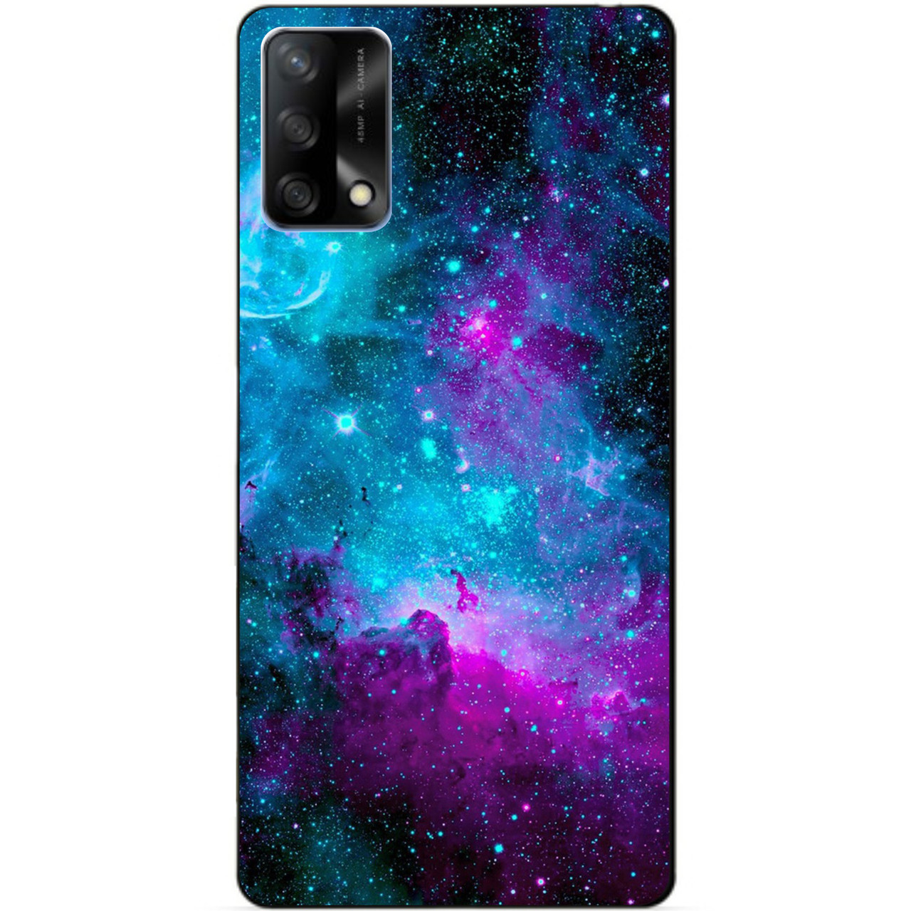 Силіконовий бампер чохол для Oppo A74 з малюнком Галактика