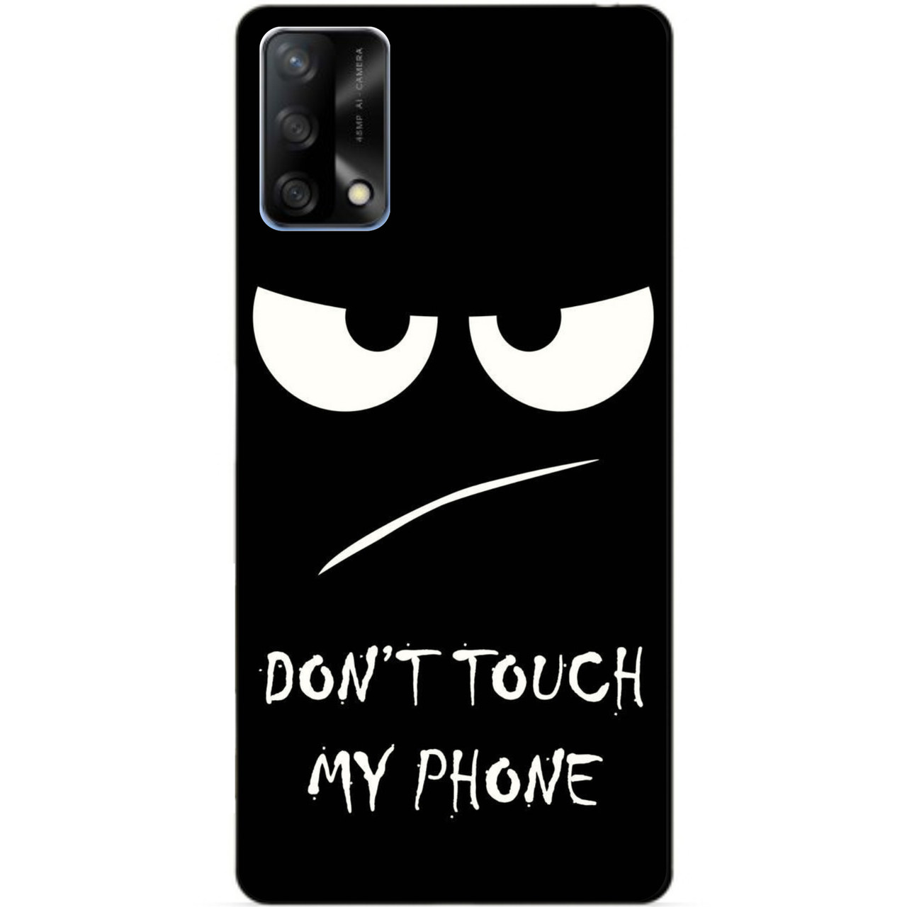 Силіконовий бампер чохол для Oppo A74 з малюнком Очі