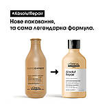 Шампунь для відновлення пошкодженого волосся Absolut Repair Gold L'Oreal Professionnel Paris, 300 мл, фото 3