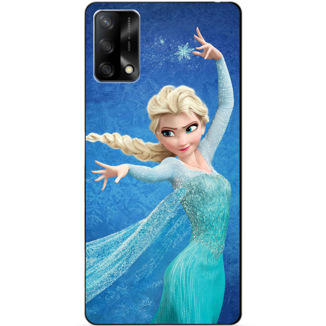 Силіконовий бампер чохол для Oppo A74 з малюнком Ельза