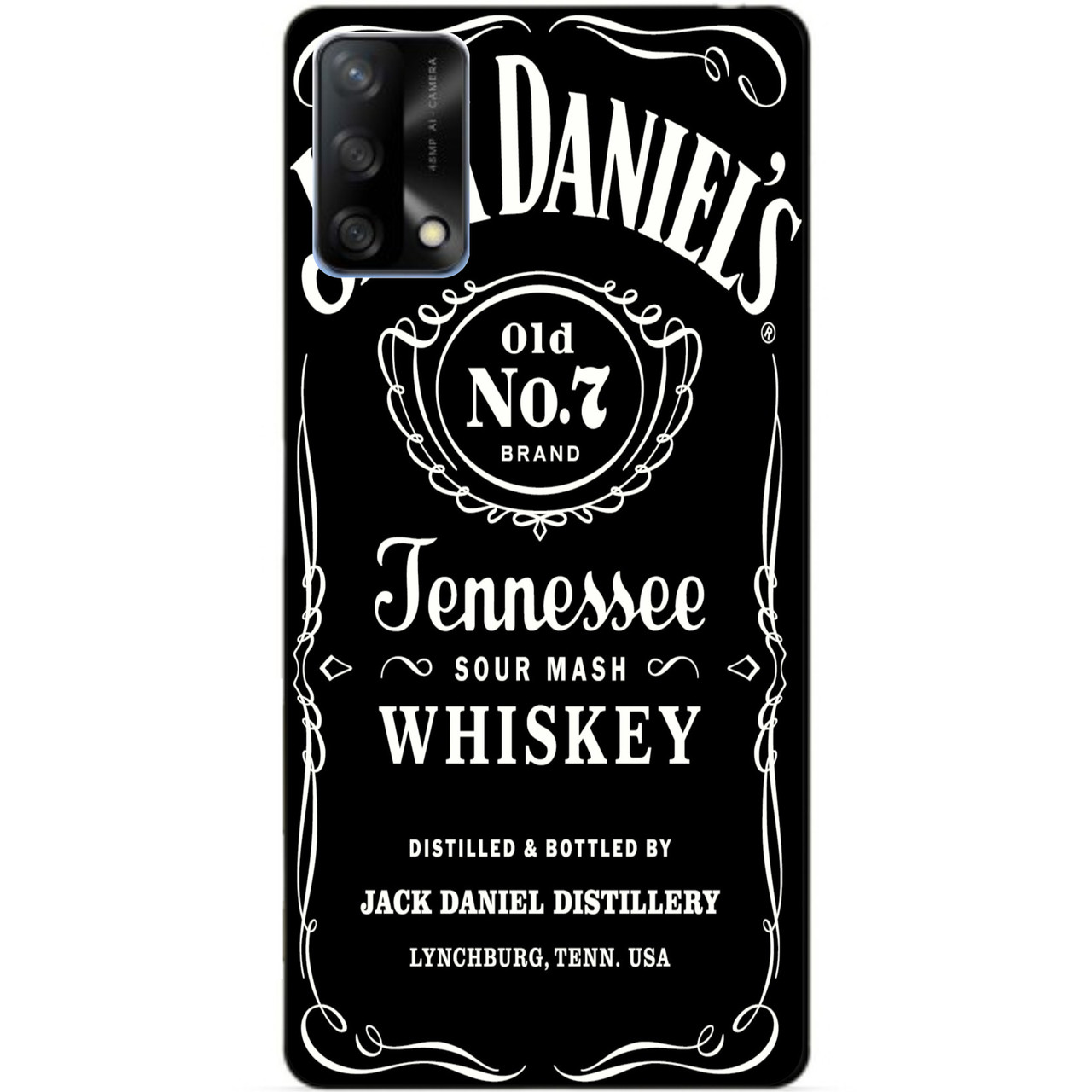 Силіконовий бампер чохол для Oppo A74 з малюнком Віскі