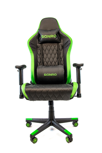 Крісло геймерське Bonro 1018 зелене (40700006)