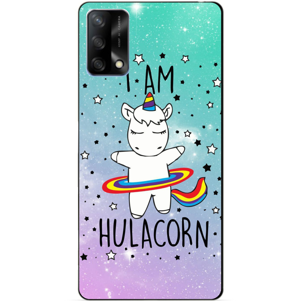 Силіконовий бампер чохол для Oppo A74 з малюнком Поні Єдиноріг