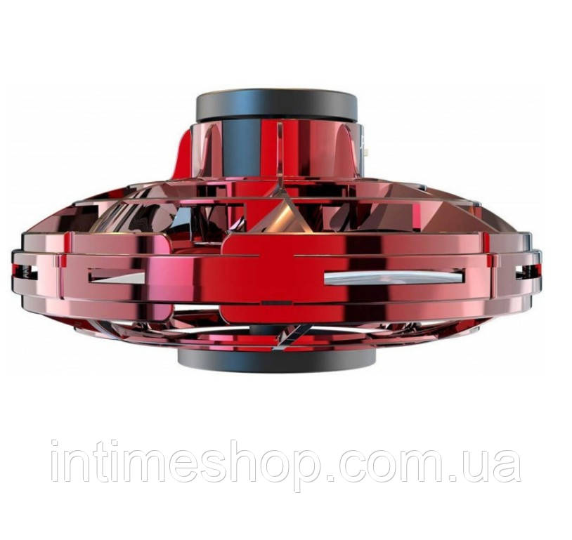 Антистресс фиджет спиннер FlyNova Fidget Spinner UFO летающий спинер с подсветкой LED | Красный спинэр (TI) - фото 3 - id-p1490591756